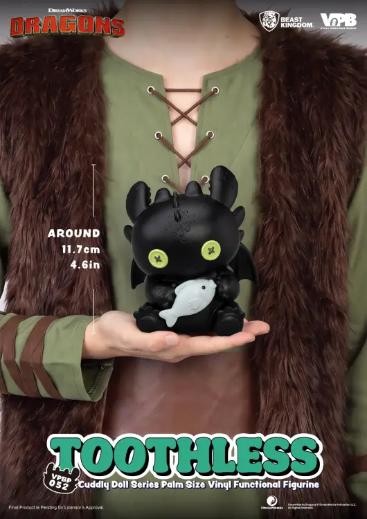 Beast Kingdom HOW TO TRAIN YOUR DRAGON - Toothless - Figurka Skarbonka Winyl