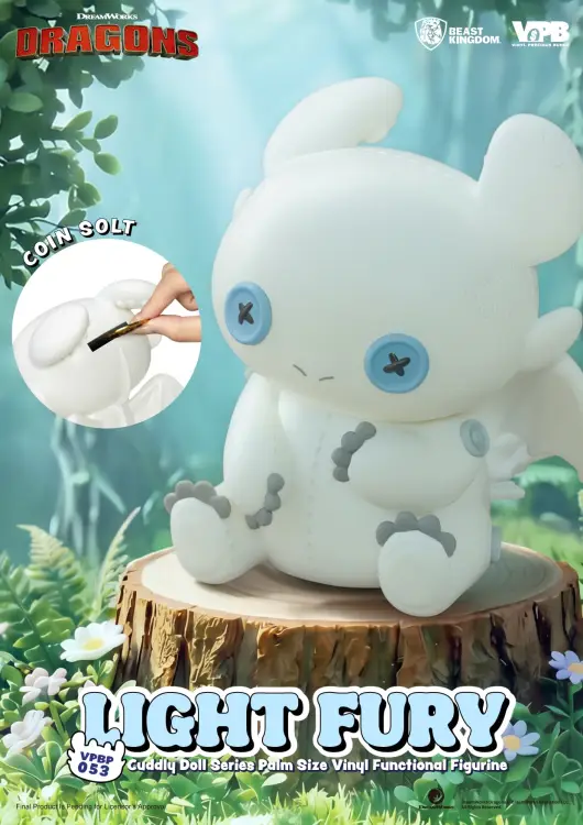 Beast Kingdom How to Train Your Dragon - Light Fury - Figurka Skarbonka Winyl