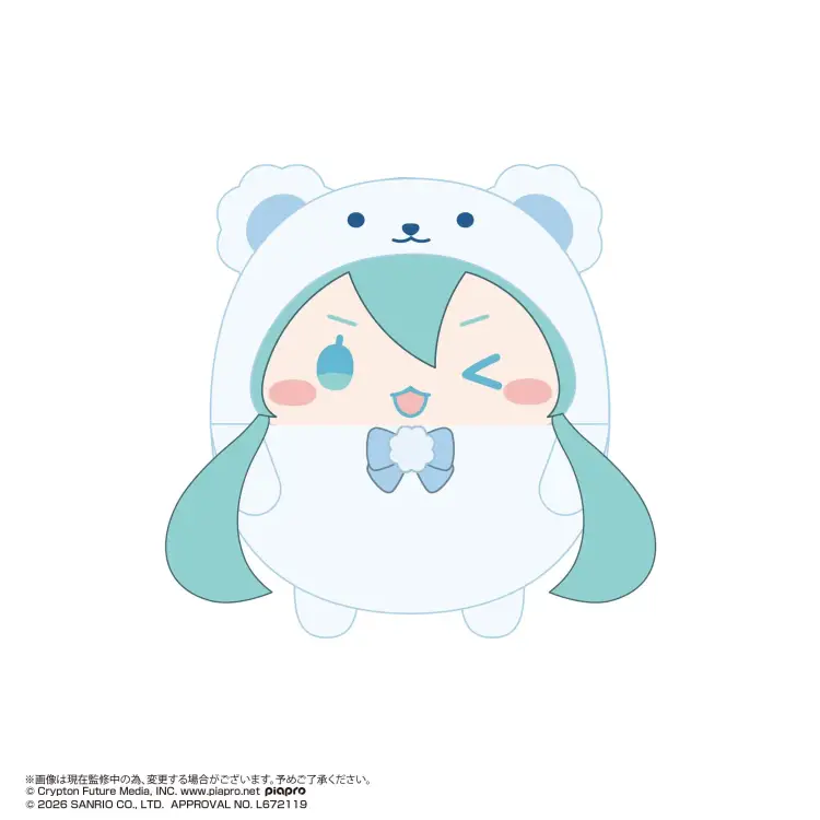 Hatsune Miku x Cinnamoroll - Hatsune Miku & Cinnamoroll - Fuwakororin 4 (6 sztuk) Pluszaków