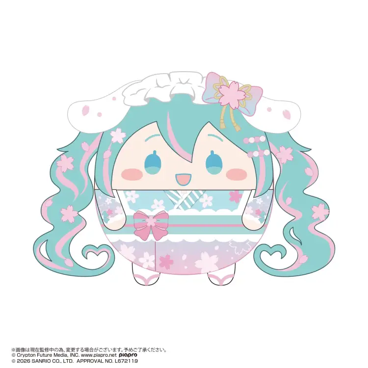 Hatsune Miku x Cinnamoroll - Hatsune Miku & Cinnamoroll - Fuwakororin 4 (6 sztuk) Pluszaków