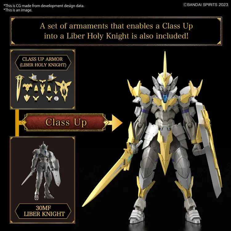 Bandai Model Kit 30MF Gundam - Liber Holy Knight - Zestaw modelarski