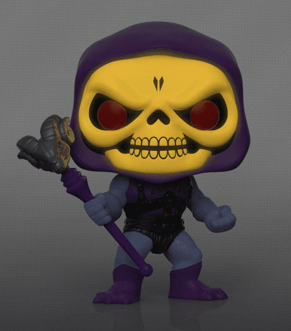 Funko POP! Skeletor, naklejka: Walmart, Battle Armor, GITD) Pop + koszulka - Masters of the universe #1000