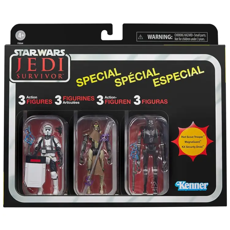STAR WARS - Jedi: Ocalały - Kolekcja 3 figurek vintage 8 cm