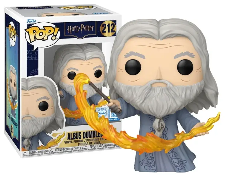 Funko - HARRY POTTER - POP Movies N° 212 - Dumbledore (Flame)