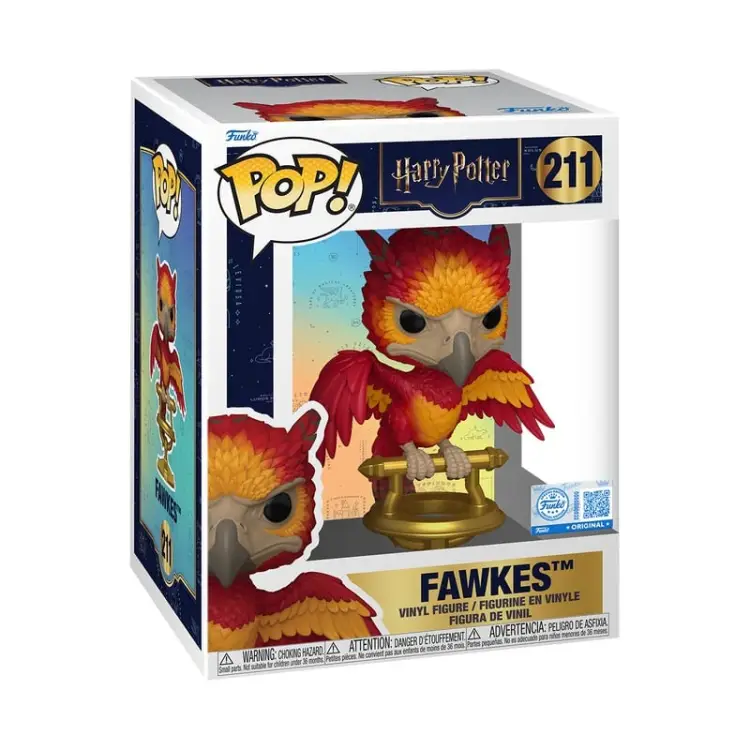 Funko - HARRY POTTER - POP Premium N° 211 - Fawkes on Perch