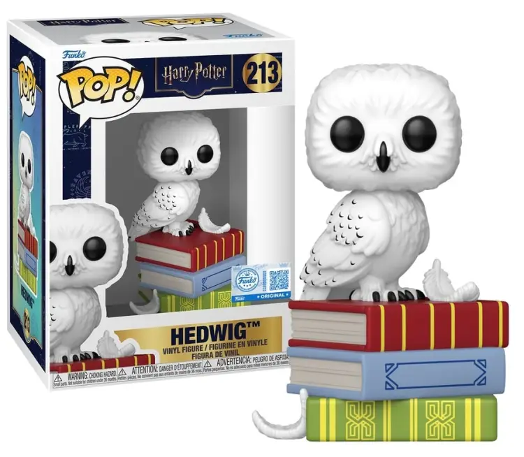 Funko - HARRY POTTER - POP Premium N° 213 - Hedwig on books