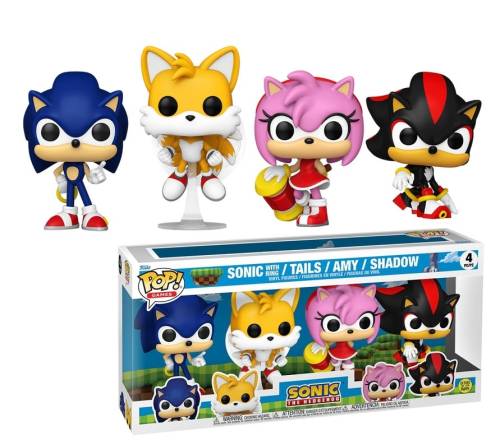 Funko - SONIC - POP Games - 4PK (Glow in the Dark)