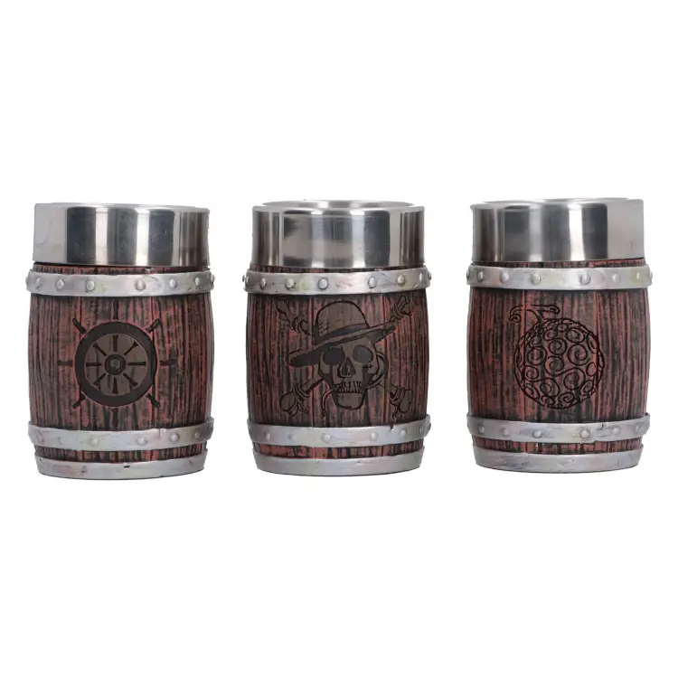 Nemesis - ONE PIECE - Barrel - Set of 3 Shot Glasses
