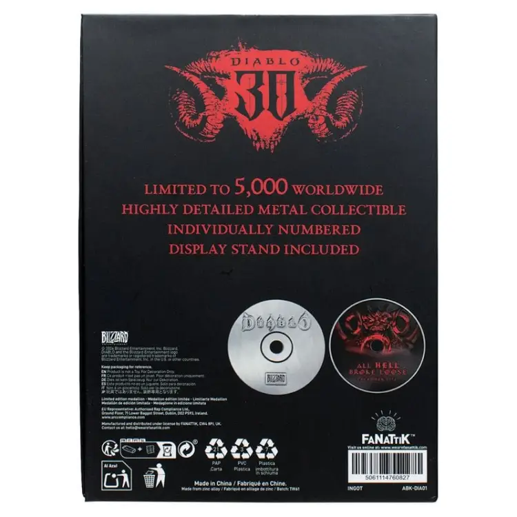 Fanattik Diablo - Diablo - CD-Rom 30th Anniversary Limited Edition Replica