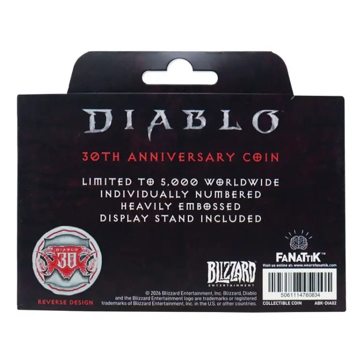 Fanattik Diablo - 30th Anniversary Limited Edition Coin