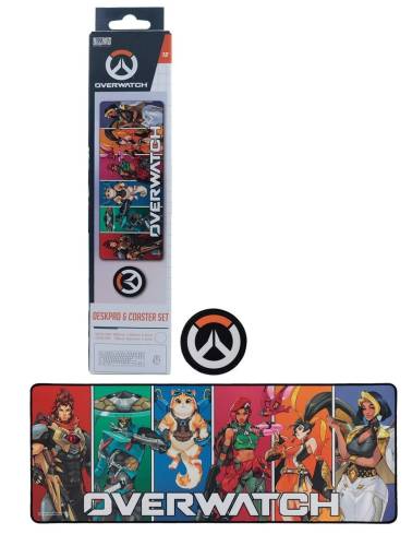 Fanattik Overwatch - Mata na biurko XL + 1 podkładka pod kubek