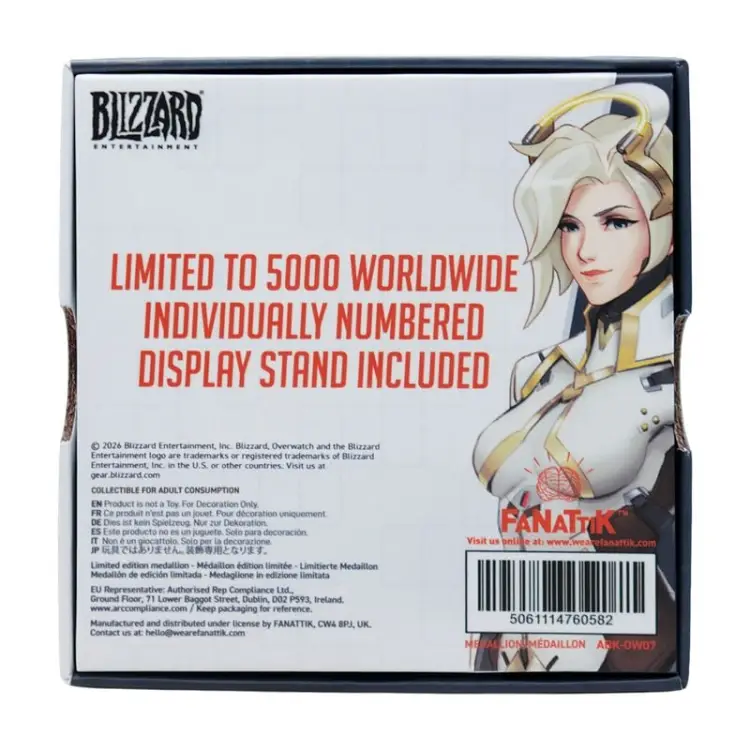 Fanattik Overwatch - Mercy - Limited Edition Medallion