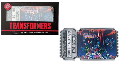 Fanattik Transformers - 40th Anniversary - Metal Replica Movie Ticket