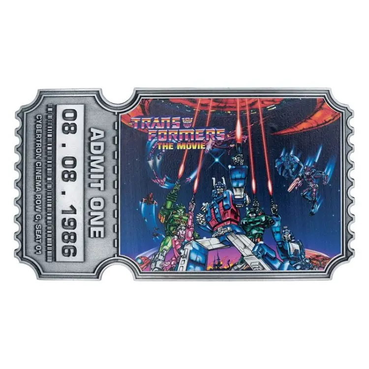 Fanattik Transformers - 40th Anniversary - Metal Replica Movie Ticket