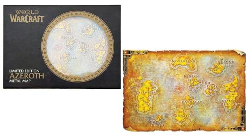 Fanattik World of Warcraft - Limited Edition Metal Map of Azeroth