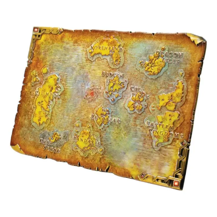 Fanattik World of Warcraft - Limited Edition Metal Map of Azeroth