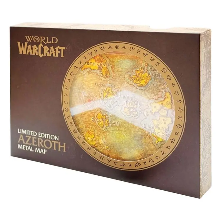 Fanattik World of Warcraft - Limited Edition Metal Map of Azeroth