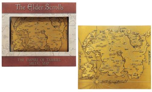 Fanattik The Elder Scrolls - Limited Edition Metal Map of Tamriel