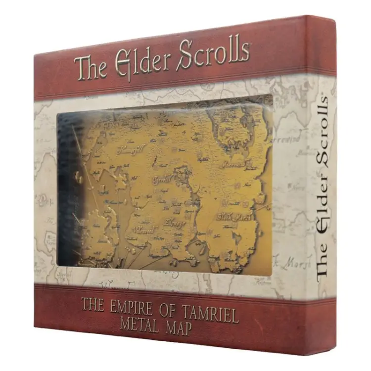 Fanattik The Elder Scrolls - Limited Edition Metal Map of Tamriel