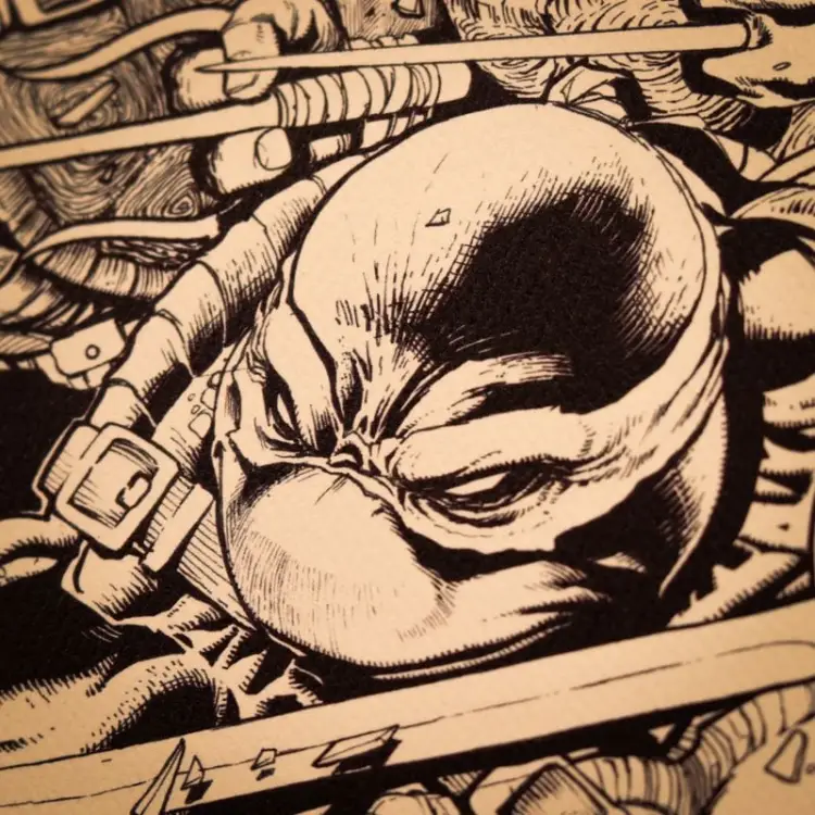 Fanattik TMNT - Teenage Mutant Ninja Turtles Comic - Art Print Limited Edition