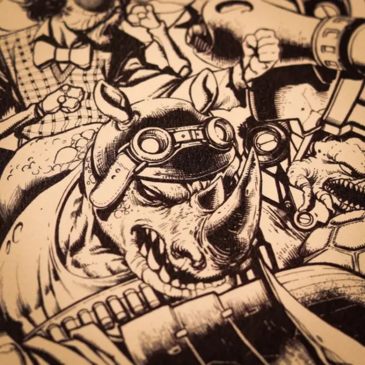 Fanattik TMNT - Teenage Mutant Ninja Turtles Comic - Art Print Limited Edition