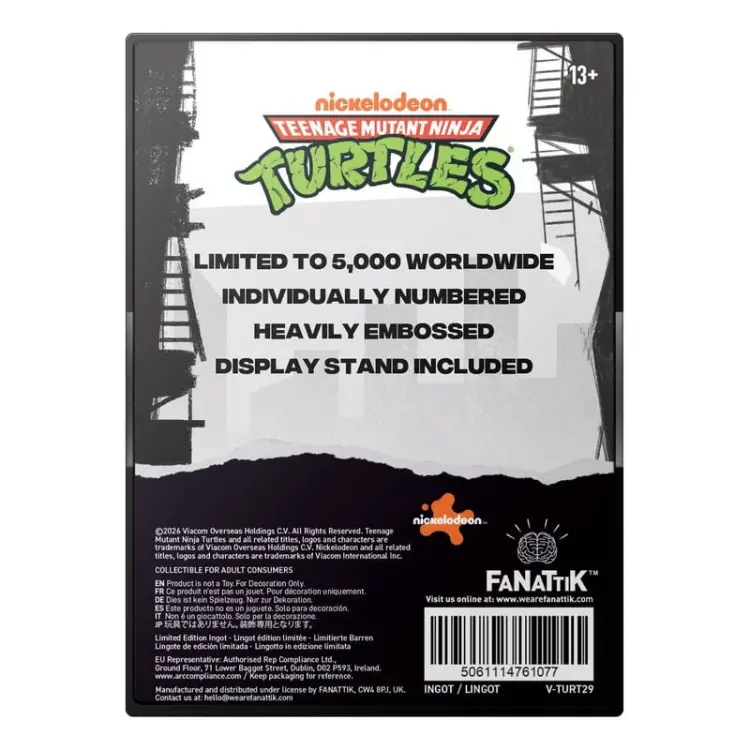Fanattik TMNT - Villains Limited Edition Ingot