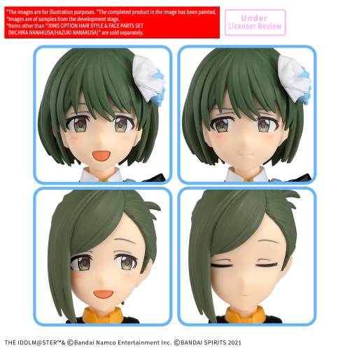 Bandai Gundam - Nichika / Hazuki - 30MS Option Hair Style & Face Parts Set