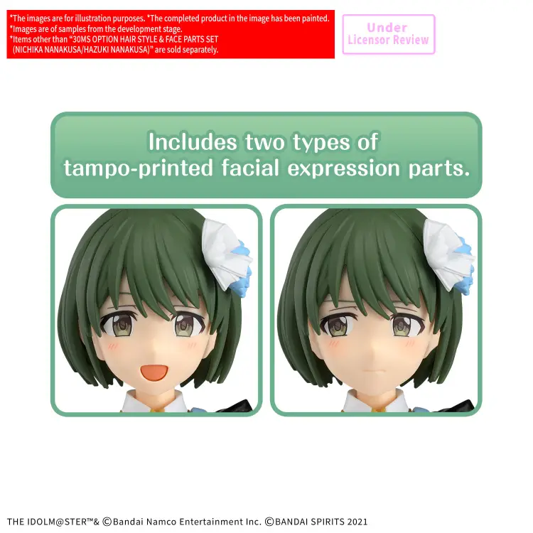 Bandai Gundam - Nichika / Hazuki - 30MS Option Hair Style & Face Parts Set