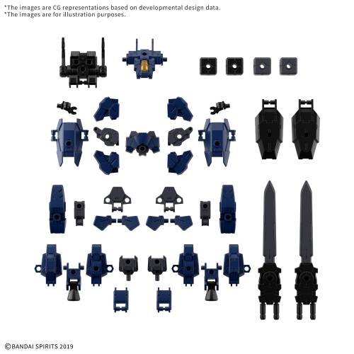 Bandai Model Kit Gundam - 30MM - Option Part Set 25 (Full Armor Unit 3/Multi-Joint)