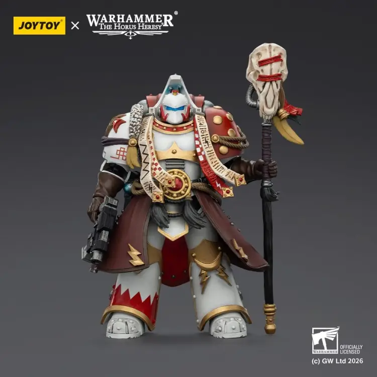 Joy Toy Warhammer 40,000 - White Scars Stormseer Consul - Stormseer Consul with Force Staff and Bolt Pistol
