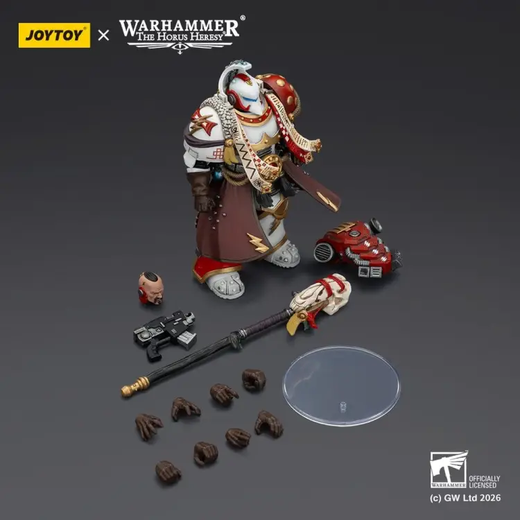 Joy Toy Warhammer 40,000 - White Scars Stormseer Consul - Stormseer Consul with Force Staff and Bolt Pistol