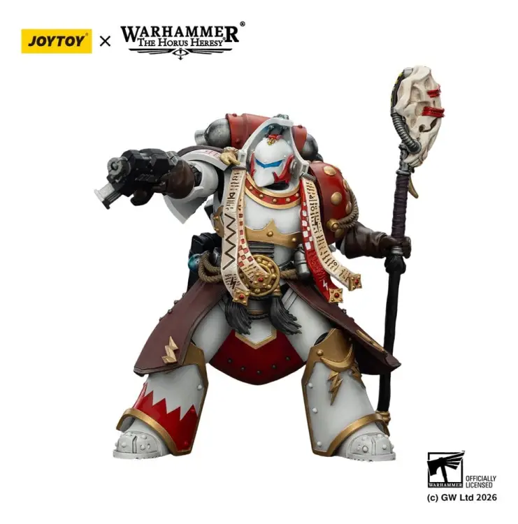 Joy Toy Warhammer 40,000 - White Scars Stormseer Consul - Stormseer Consul with Force Staff and Bolt Pistol