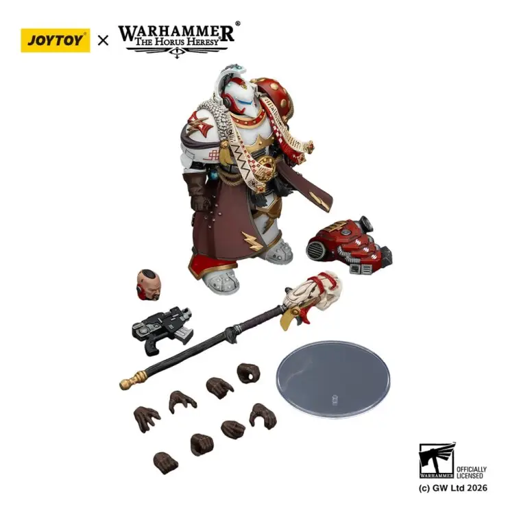 Joy Toy Warhammer 40,000 - White Scars Stormseer Consul - Stormseer Consul with Force Staff and Bolt Pistol