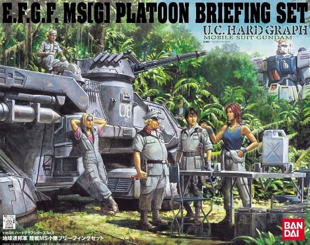 Bandai Model Kit Gundam - E.F.G.F. MS[G] Platoon - Briefing Set