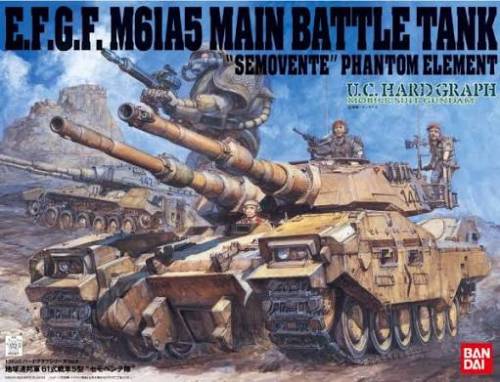 Bandai Model Kit Gundam - HG 1/35 EFGM M61A5 Main Battle Tank Self-Propelled Phantom Element