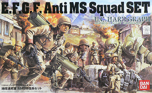 Bandai Model Kit Gundam - E.F.G.F. Anti MS Squad - 1/35 E.F.G.F. Anti MS Squad