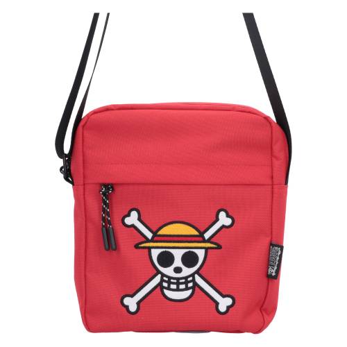 Nemesis - ONE PIECE - Luffy Jolly Roger - Red Crossbody bag