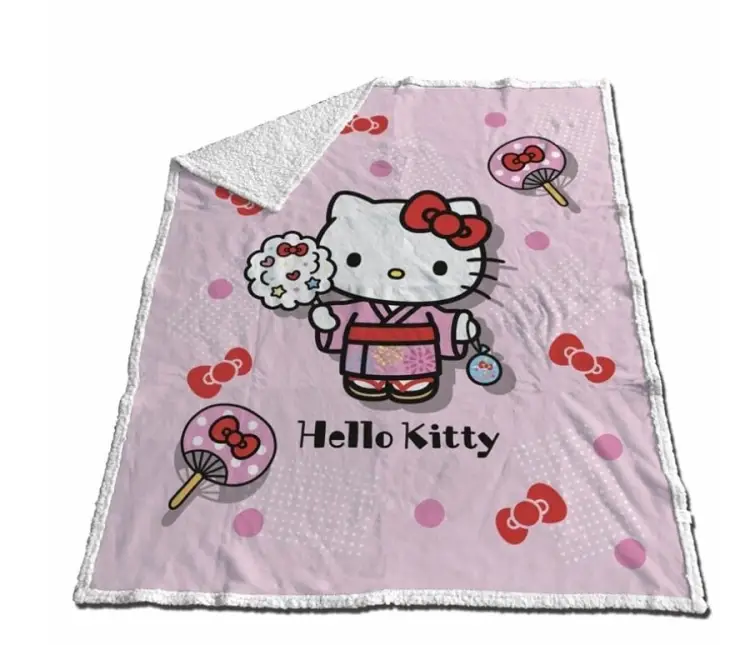 AyMax - HELLO KITTY - Hello Kitty "Kimono" - Sherpa Blanket 130x170cm