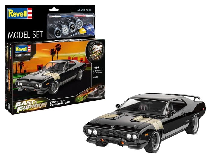 Revell - FAST & FURIOUS - Dominic's 1971 Plymouth GTX - Model Kit 1/24