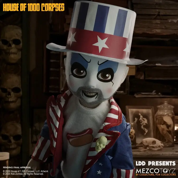 Mezco Toys - House of 1000 Corpses - Captain Spaulding - Living Dead Dolls Presents 25cm