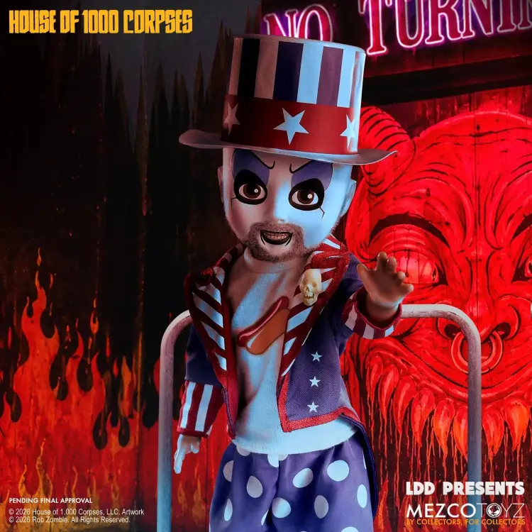 Mezco Toys - House of 1000 Corpses - Captain Spaulding - Living Dead Dolls Presents 25cm