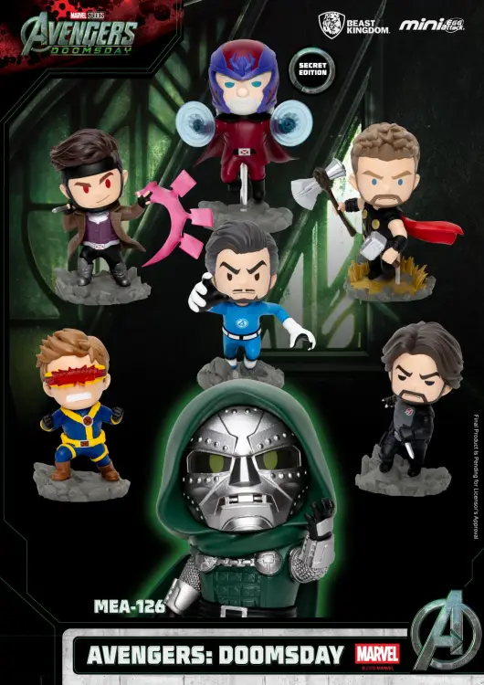 Beast Kingdom Marvel Avengers Doomsday Figure Set 6 Pack 9.6cm