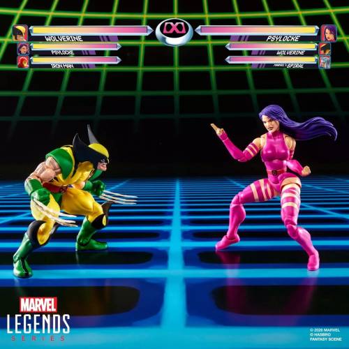 Hasbro Marvel Legends Wolverine vs Psylocke Action Figures 15cm