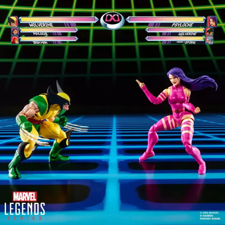 Hasbro Marvel Legends Wolverine vs Psylocke Action Figures 15cm