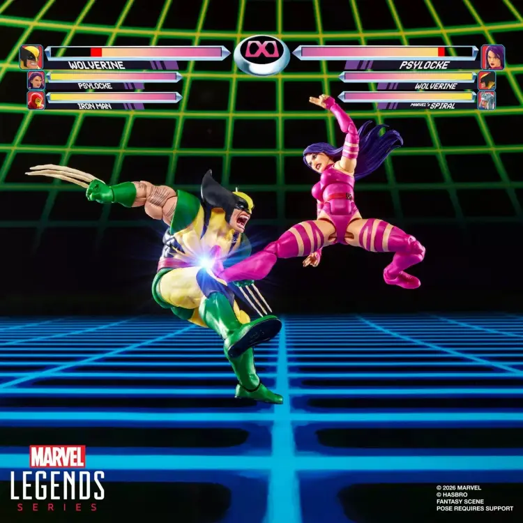 Hasbro Marvel Legends Wolverine vs Psylocke Action Figures 15cm