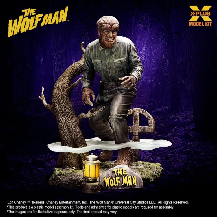 X-Plus - The Wolf Man Plastic Model Kit 1/8 Lon Chaney Jr. as Wolf Man 22 cm (Reproduction)