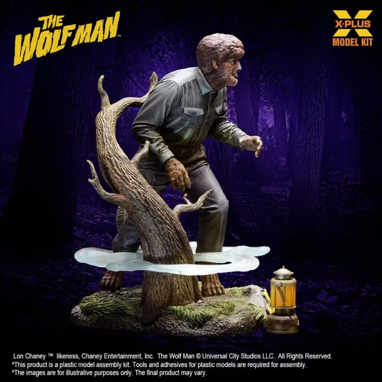 X-Plus - The Wolf Man Plastic Model Kit 1/8 Lon Chaney Jr. as Wolf Man 22 cm (Reproduction)