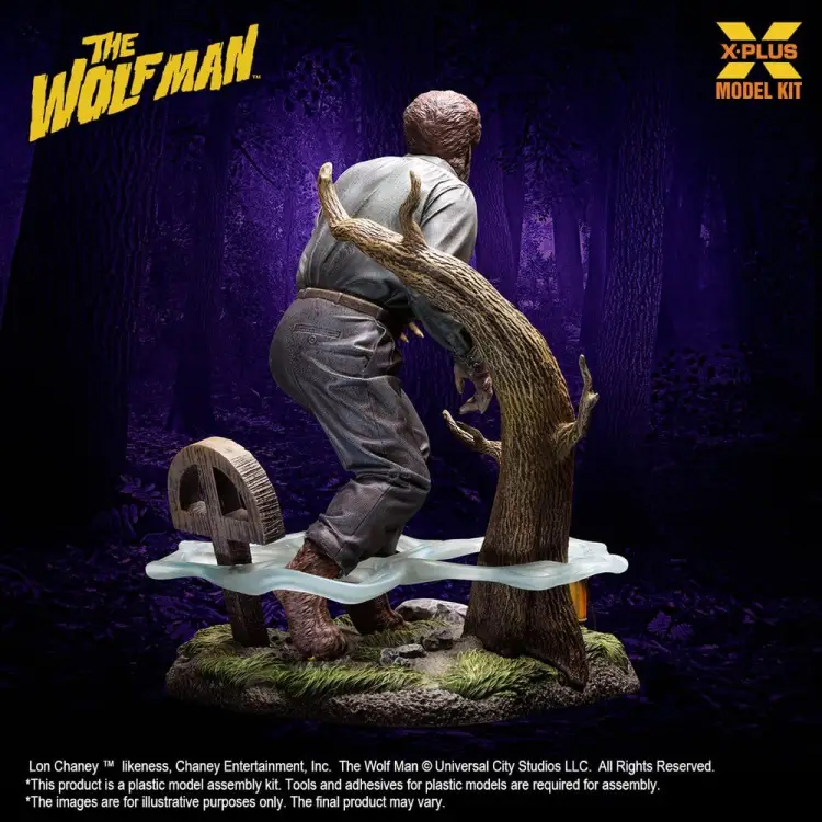 X-Plus - The Wolf Man Plastic Model Kit 1/8 Lon Chaney Jr. as Wolf Man 22 cm (Reproduction)