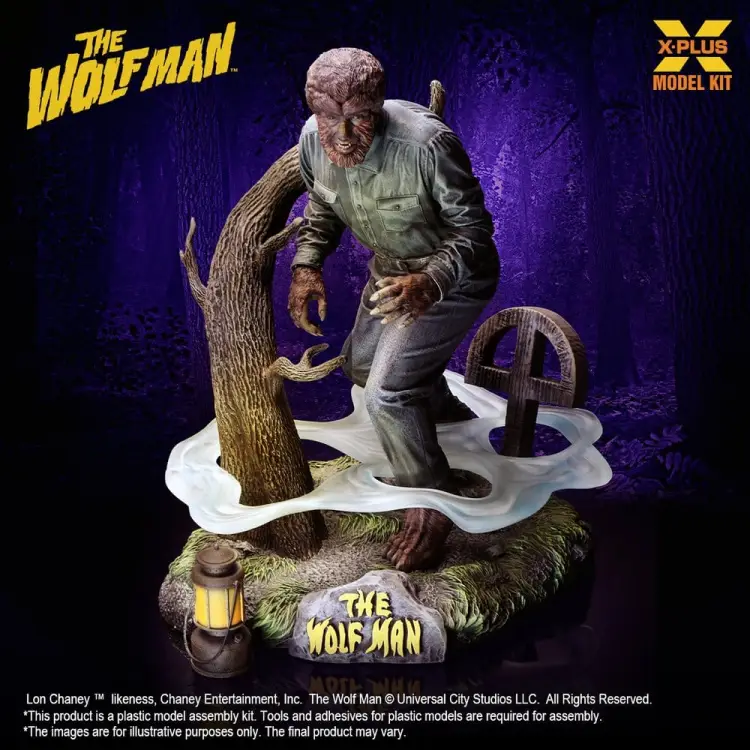 X-Plus - The Wolf Man Plastic Model Kit 1/8 Lon Chaney Jr. as Wolf Man 22 cm (Reproduction)