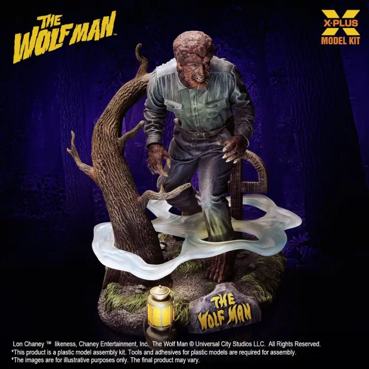 X-Plus - The Wolf Man Plastic Model Kit 1/8 Lon Chaney Jr. as Wolf Man 22 cm (Reproduction)